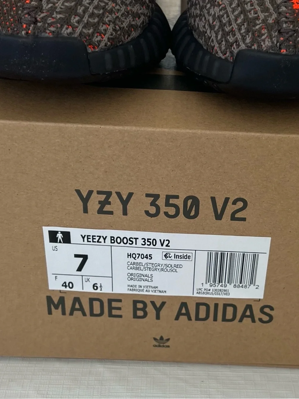 adidas Yeezy Boost 350 V2 Brown with Orange Accent